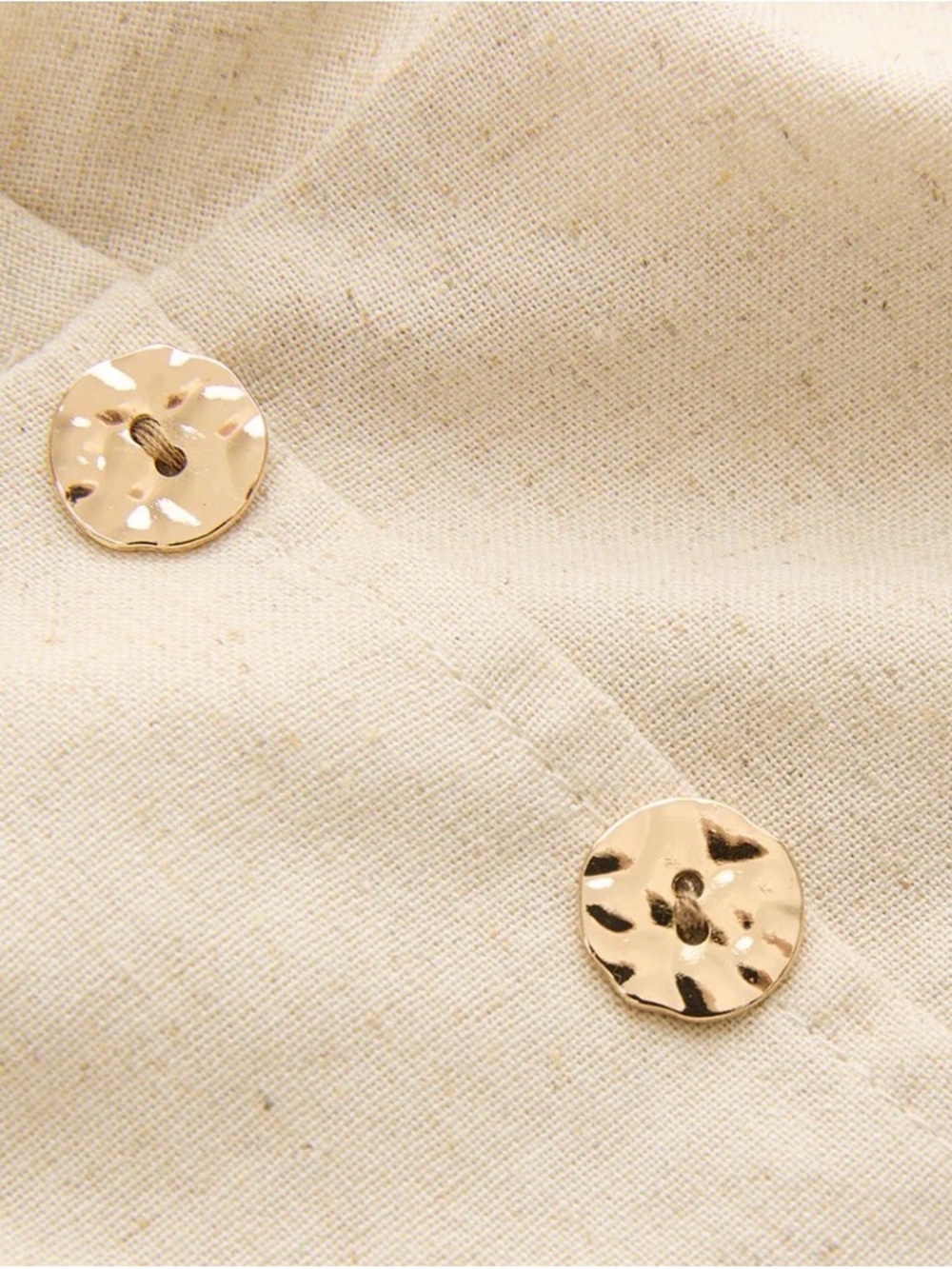 Commense Cream Sleeveless Draped Wrap Tank Top - Picture 3 of 4